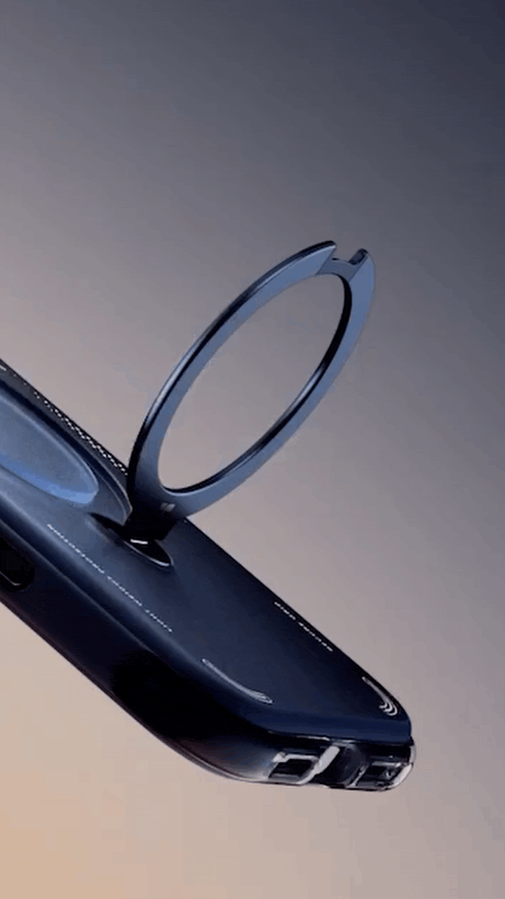 安定して立てられる、4点固定構造